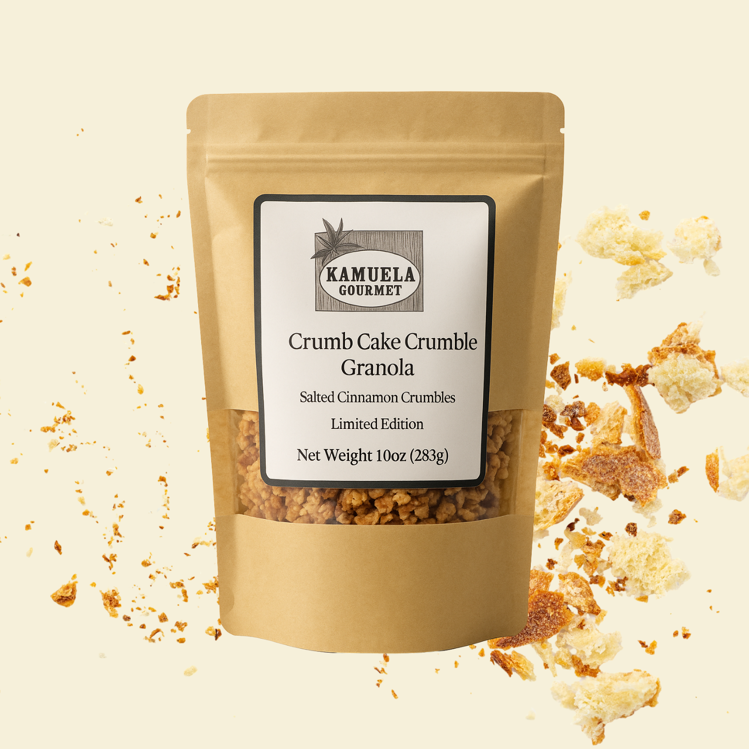 Crumb Cake Crumble Granola, with Salted Cinnamon Crumbles, Limited Edition, 10oz (283g)