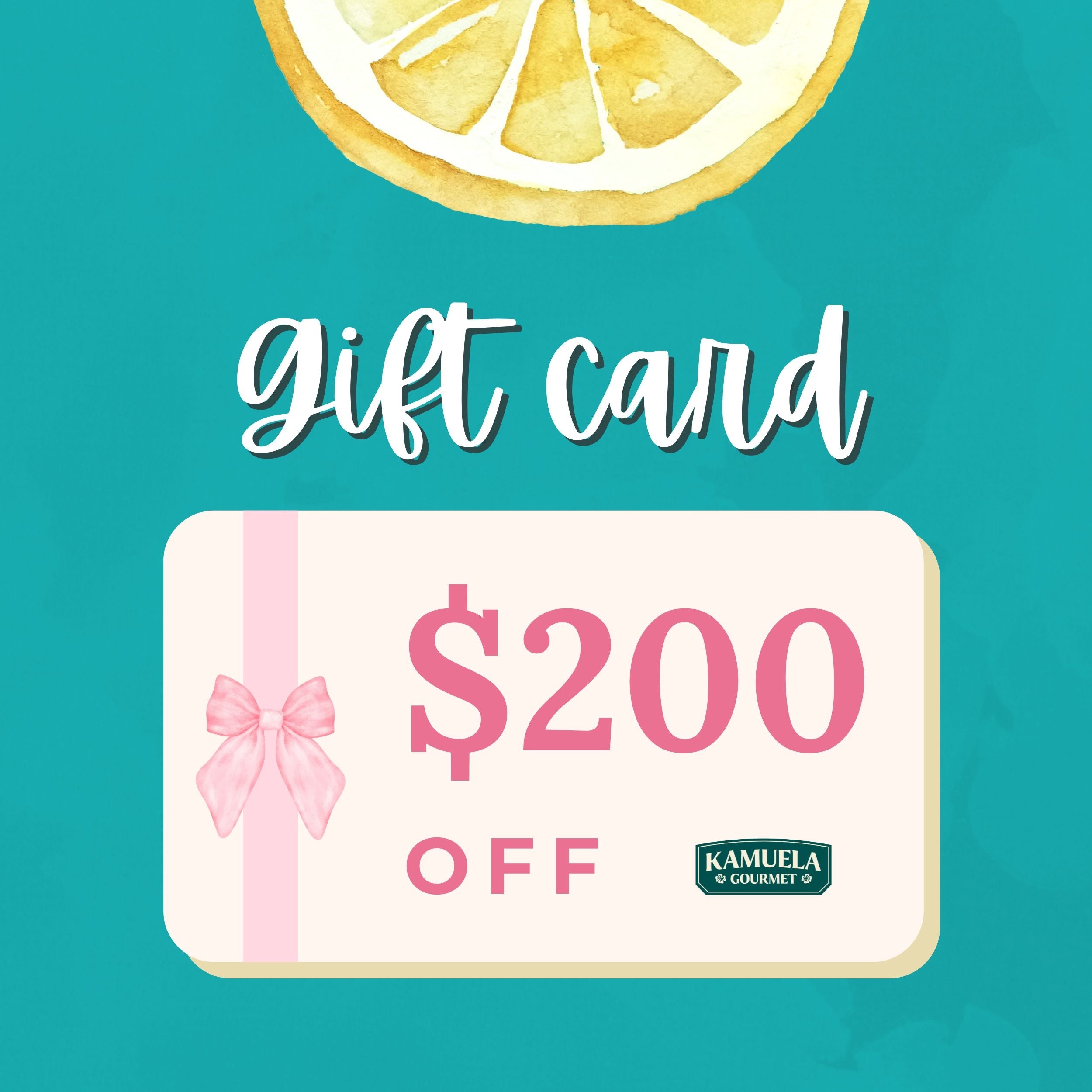 Kamuela Gourmet Gift Card