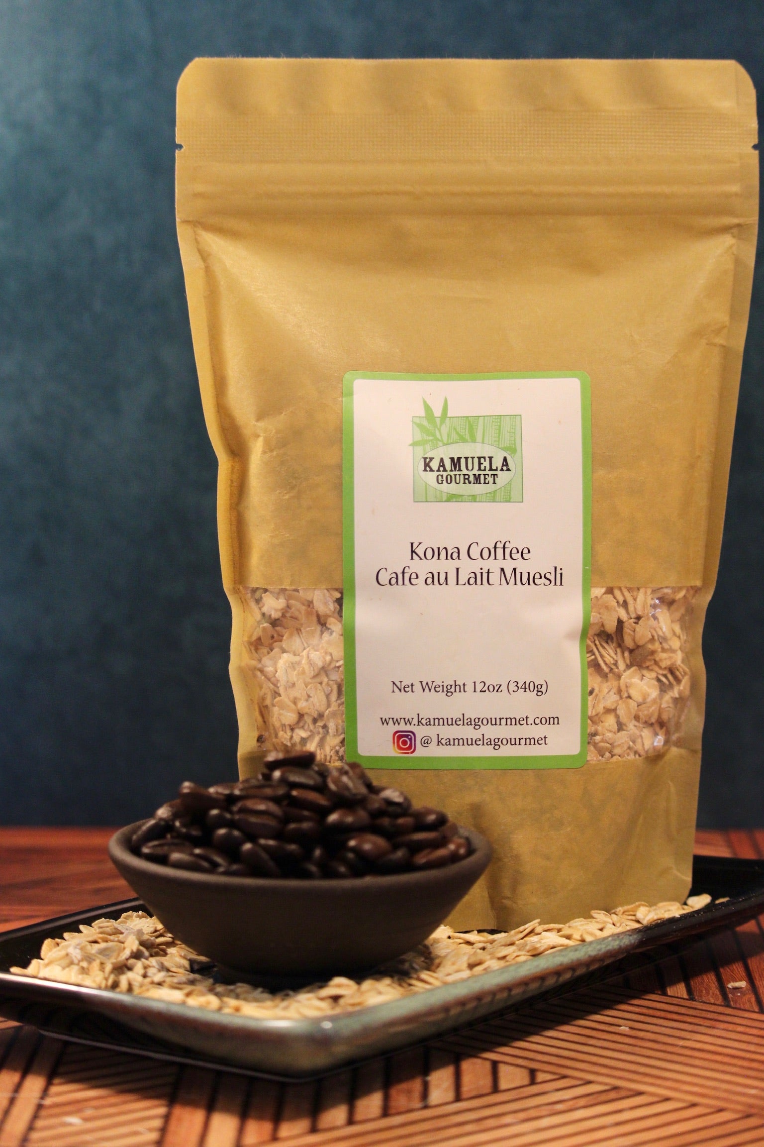 KONA COFFEE CAFE AU LAIT MUESLI - 10oz (283G) – Kamuela Gourmet