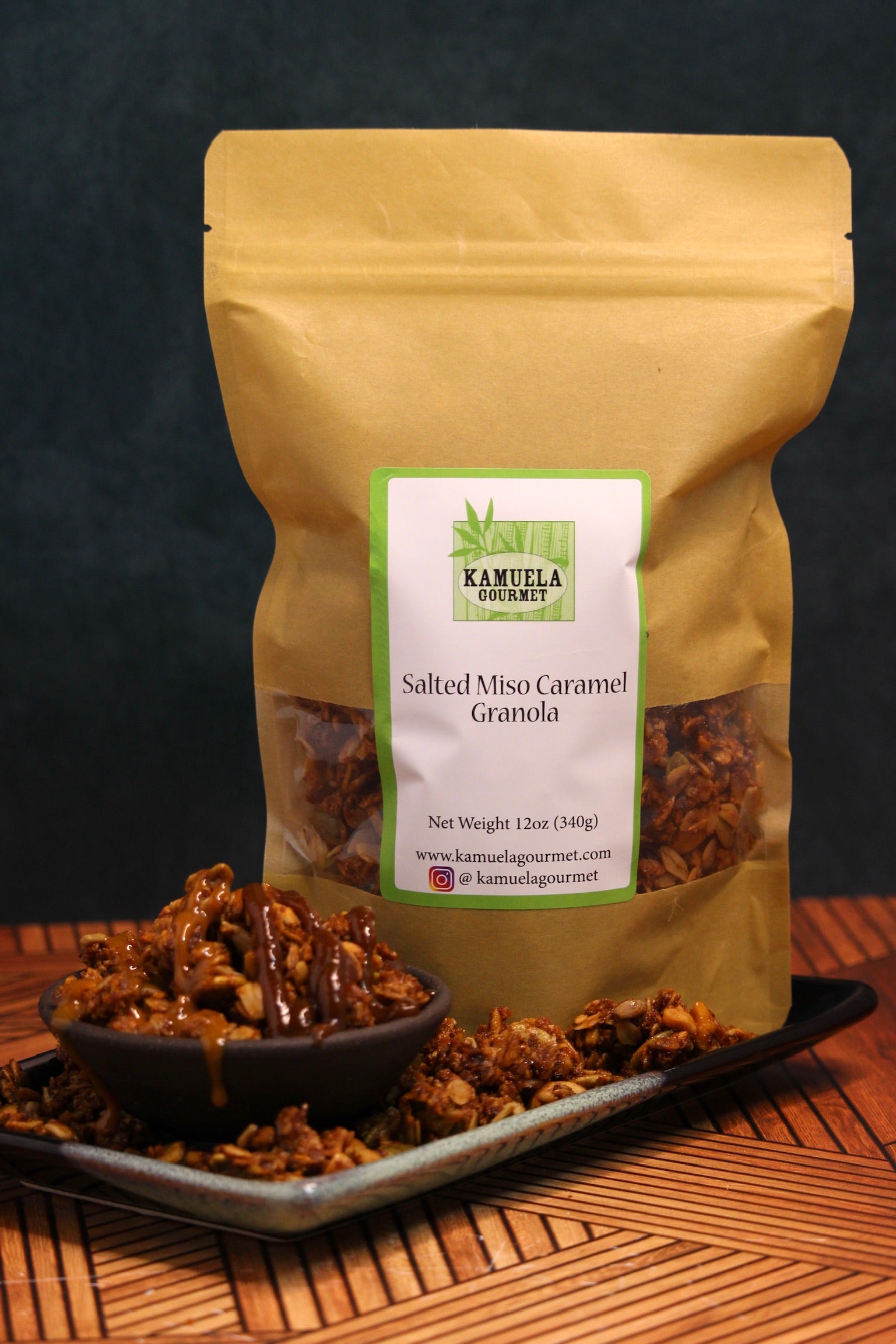 Salted Miso Caramel Granola, 10oz