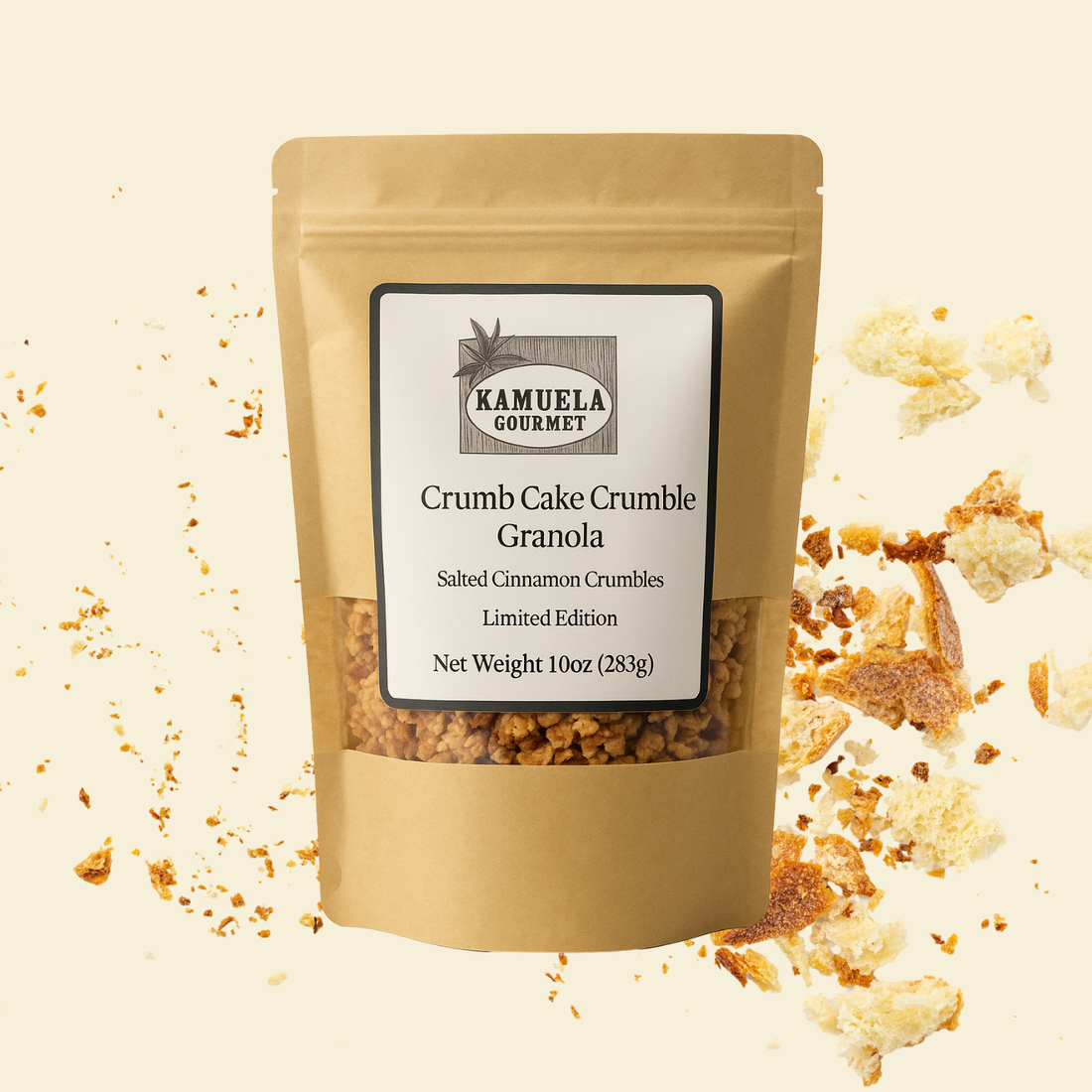 Crumb Cake Crumble Granola, with Salted Cinnamon Crumbles, Limited Edition, 10oz (283g)