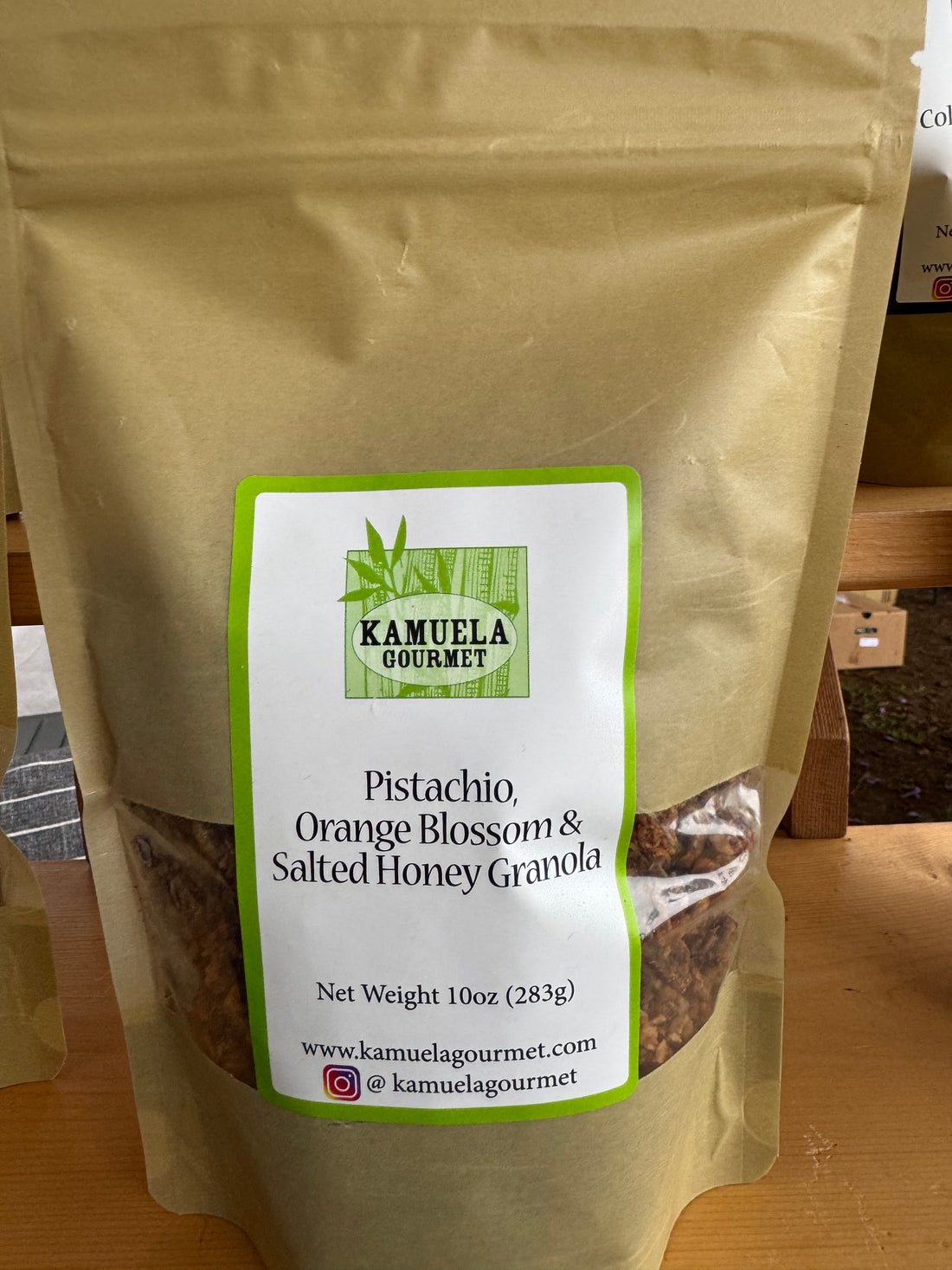 Pistachio Orange Blossom Baklava with Salted Honey Granola 10oz (283g)