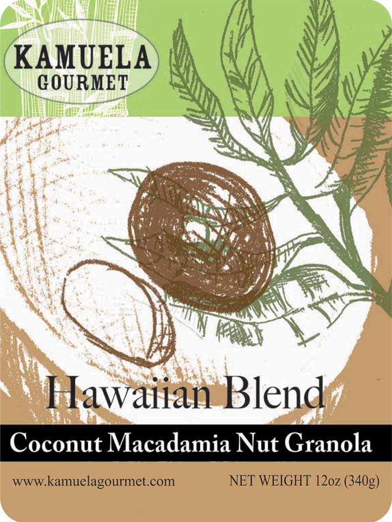 HAWAIIAN BLEND GRANOLA - Coconut Macadamia Nut 10oz (283G)